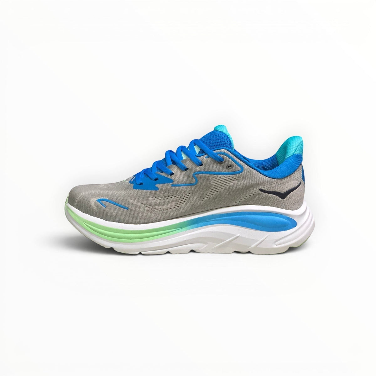 Hoka Clifton 10 Women's Ash Grey/Neon Green running shoe – image 2