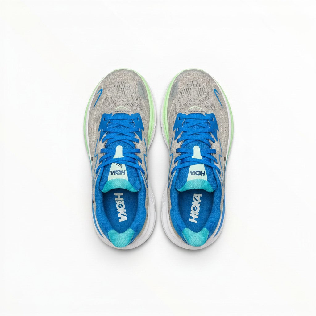Hoka Clifton 10 Women's Ash Grey/Neon Green running shoe – image 4