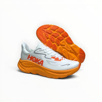 Hoka Clifton 10 Women's White/Orange running shoe – image 3