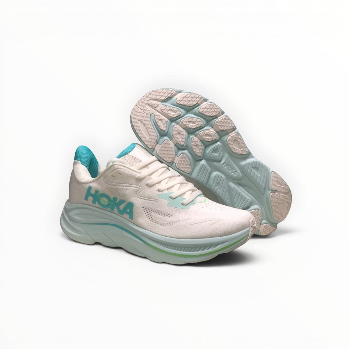 Hoka Clifton 10 Women's White/Skyward Blue running shoe – image 3