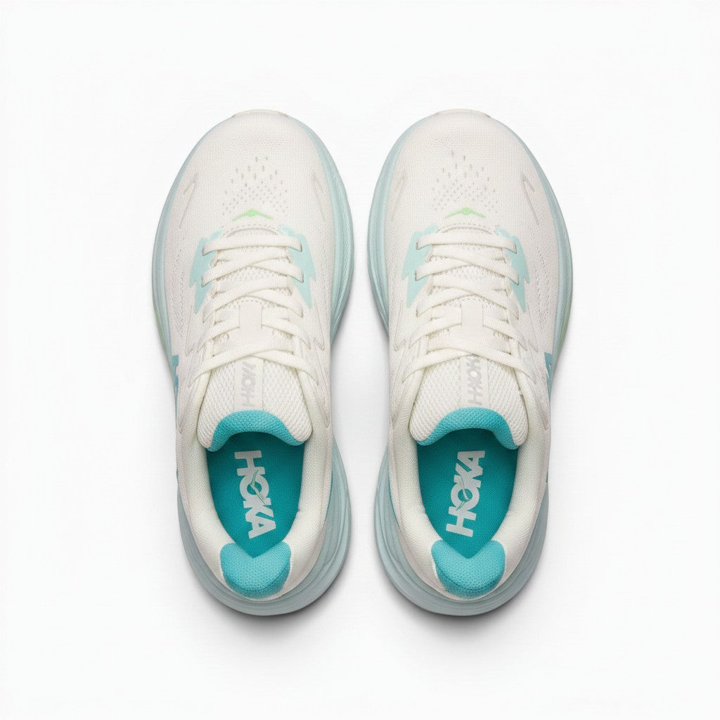 Hoka Clifton 10 Women's White/Skyward Blue running shoe – image 4