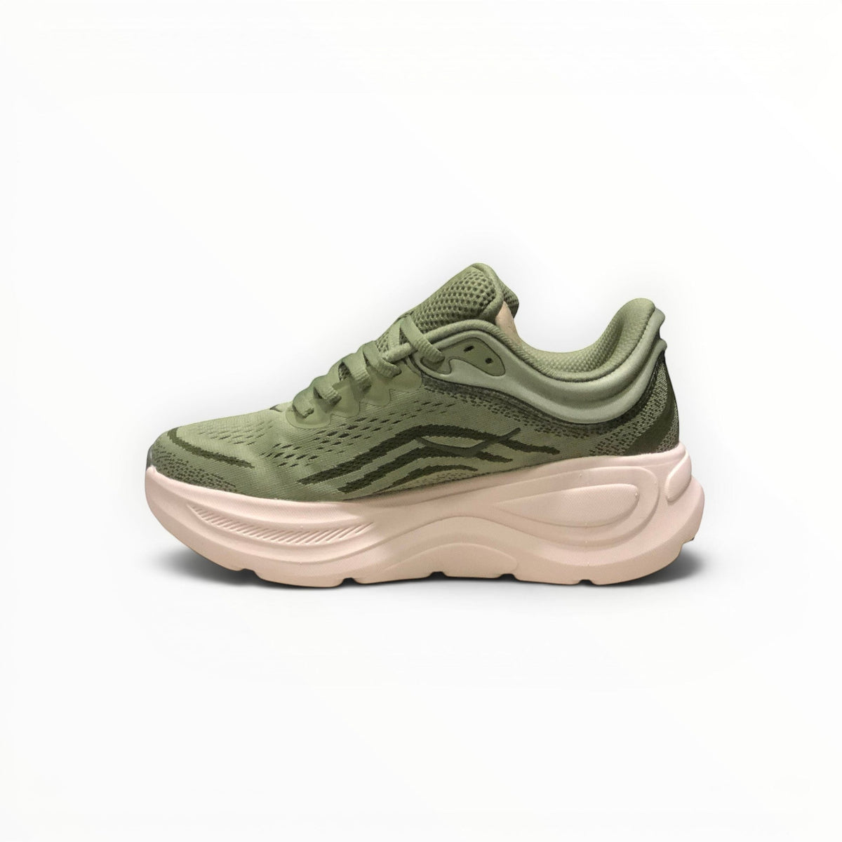 Hoka Bondi 9 women's running shoe in Sea Moss/Eucalyptus, pair view