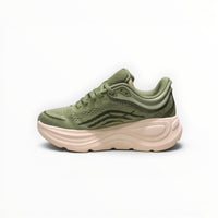 Hoka Bondi 9 women's running shoe in Sea Moss/Eucalyptus, pair view