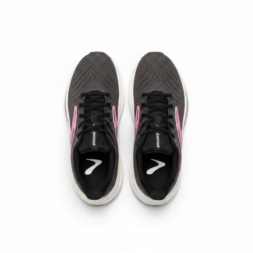 Brooks Glycerin Max 2 women's running shoes in Black/Peach/Clear, product view 4