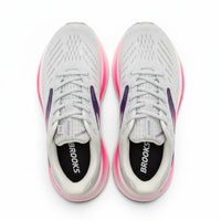 Brooks Glycerin Max 2 women's running shoes in Oyster/Argyle/Cyber Pink, product view 4