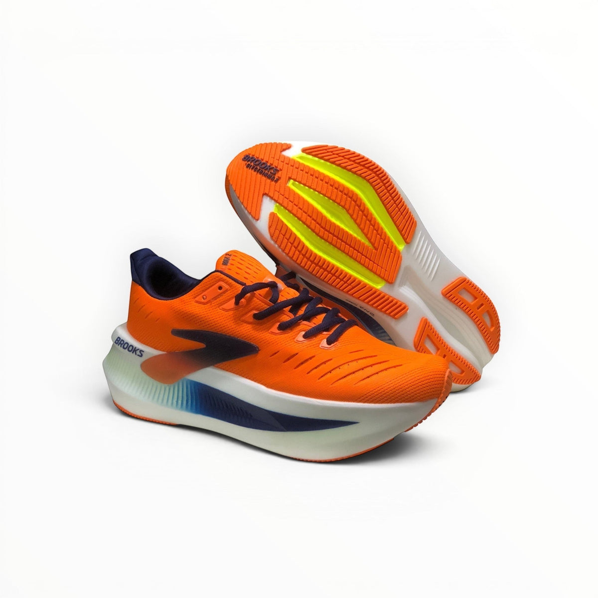 Brooks Glycerin Max 2 women's running shoes in Orange/Beacon Blue/Nightlife, product view 3