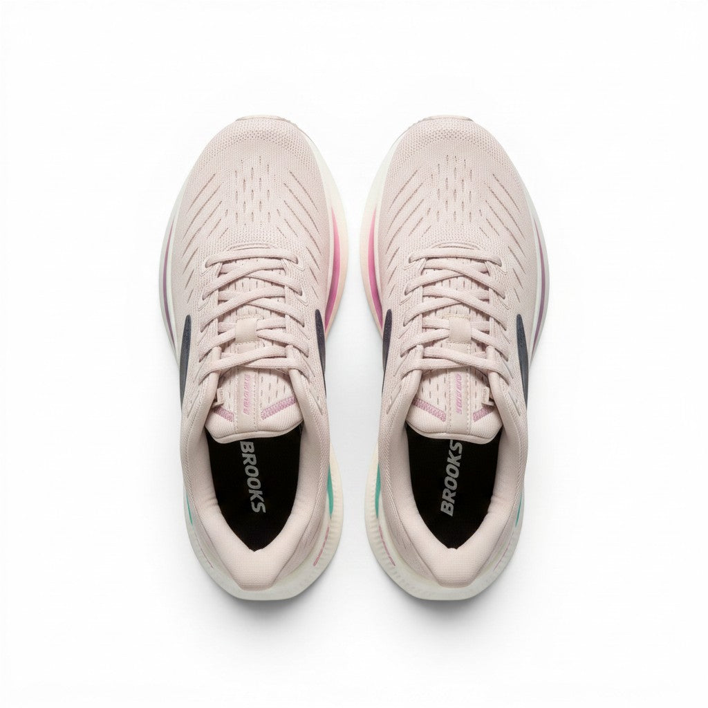 Brooks Glycerin Max 2 women's running shoes in Pink/Yucca/Metallic, product view 4