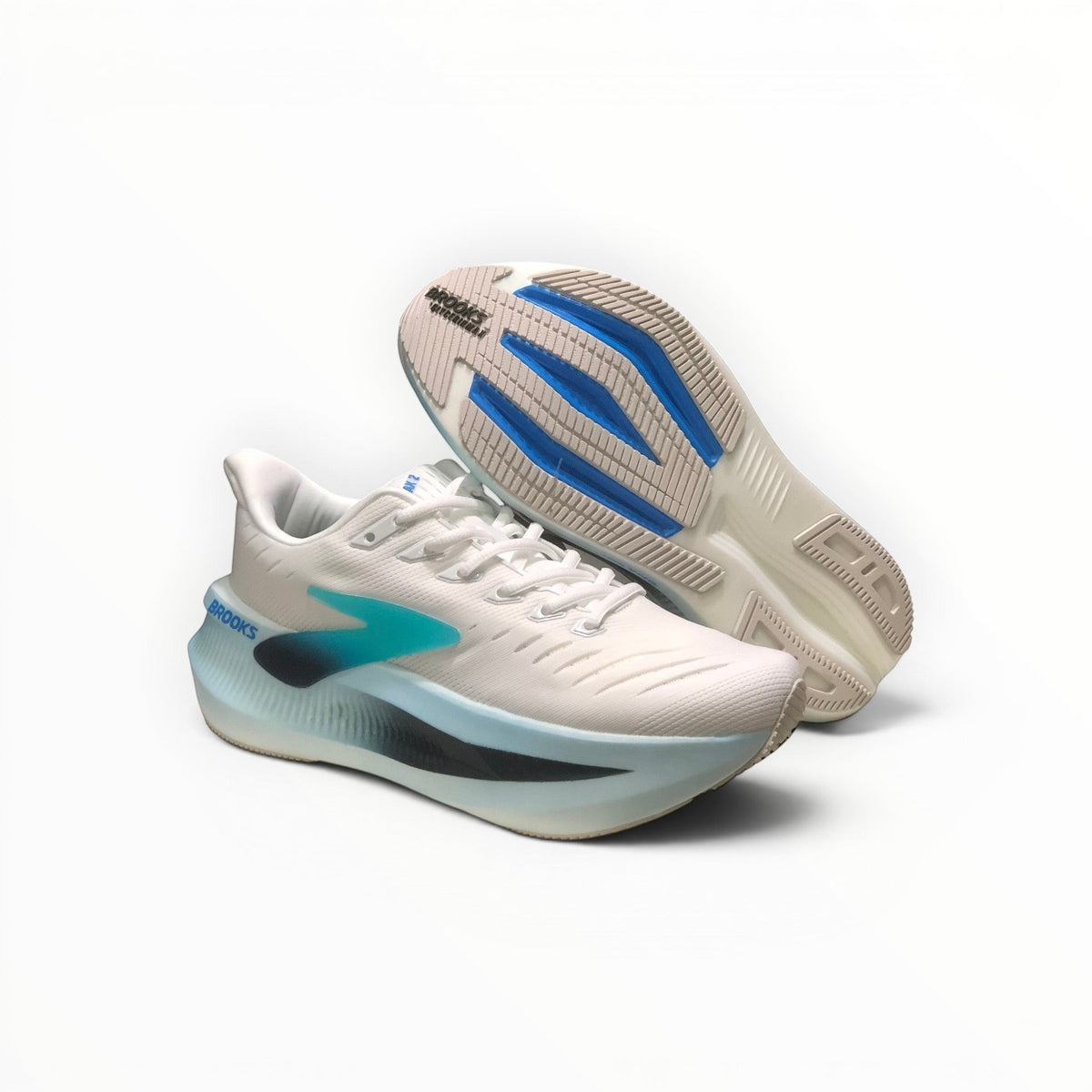 Brooks Glycerin Max 2 women's running shoes in White/Blue/Spellbound, product view 3