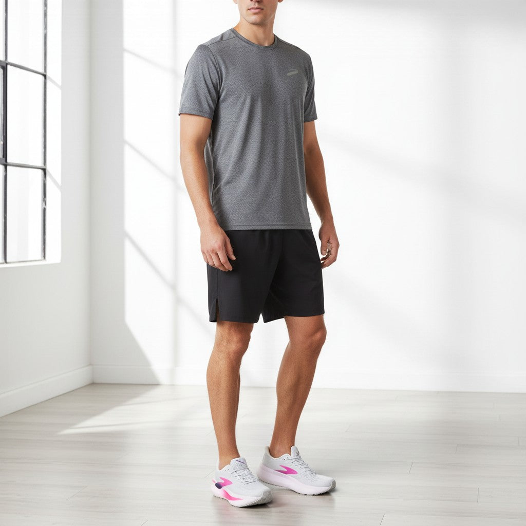 Brooks Glycerin Max 2 men's running shoes in Oyster/Argyle/Cyber Pink, product view 5