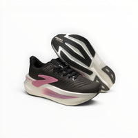 Brooks Glycerin Max 2 men's running shoes in Black/Peach/Clear, product view 3