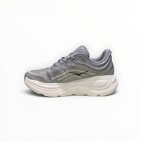 Hoka Bondi 9 men's running shoe in Galactic Grey/Stellar Grey, pair view