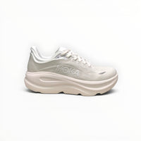 Hoka Bondi 9 men's running shoe in White/White, alternate side view