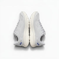 Hoka Bondi 9 men's running shoe in Cosmic Grey/Ultramarine, on-foot view