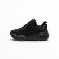 Hoka Bondi 9 men's running shoe in Black/Black, pair view