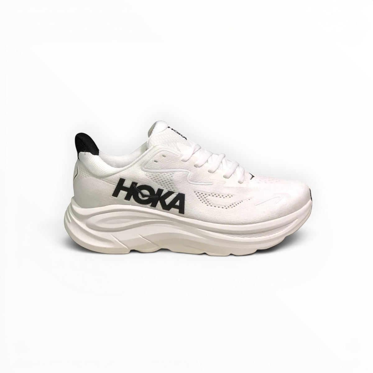 Hoka Clifton 10 Men's White/Black running shoe – image 1
