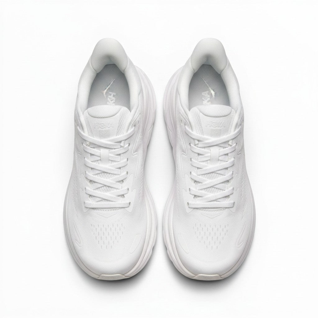 Hoka Clifton 10 Men's White/White running shoe – image 4