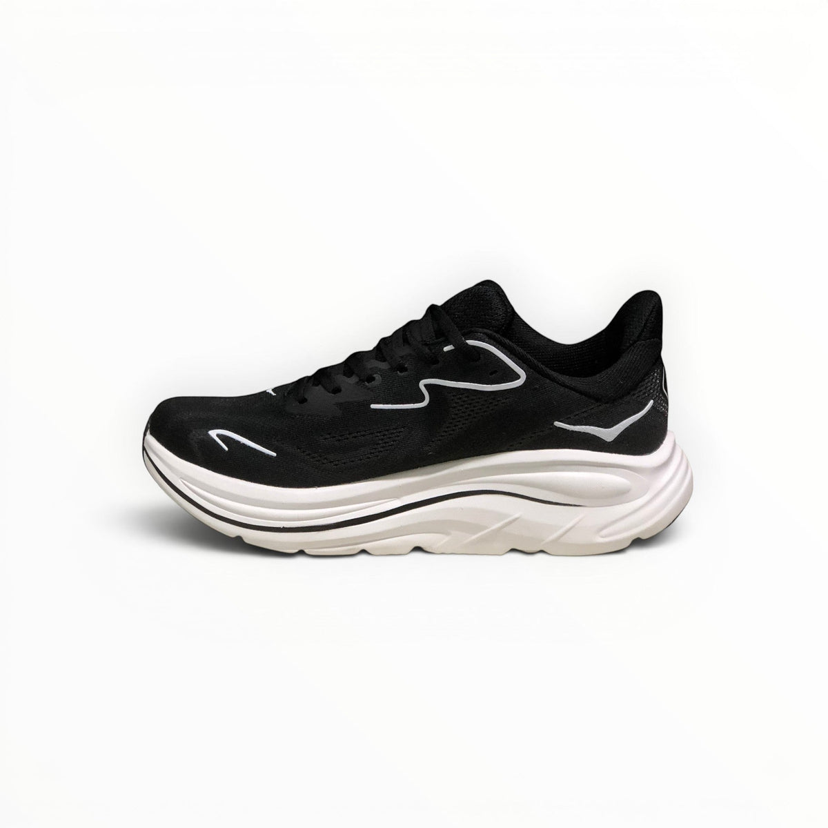 Hoka Clifton 10 Men's Black/White running shoe – image 2