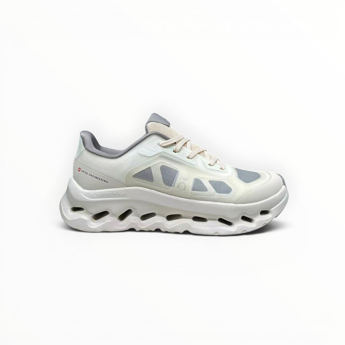 On Cloudtilt Remix men's walking shoes in Ivory/Silver, product view 1