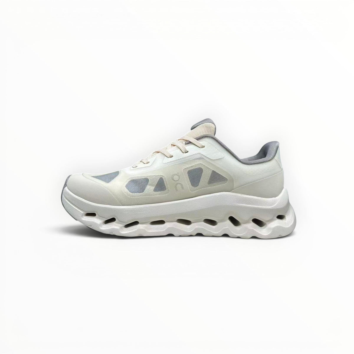 On Cloudtilt Remix men's walking shoes in Ivory/Silver, product view 2