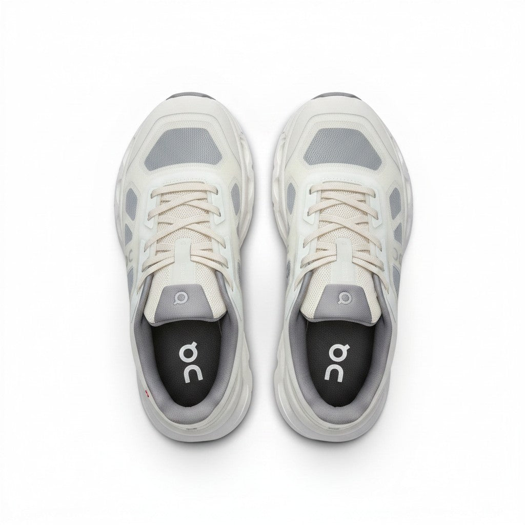 On Cloudtilt Remix men's walking shoes in Ivory/Silver, product view 4