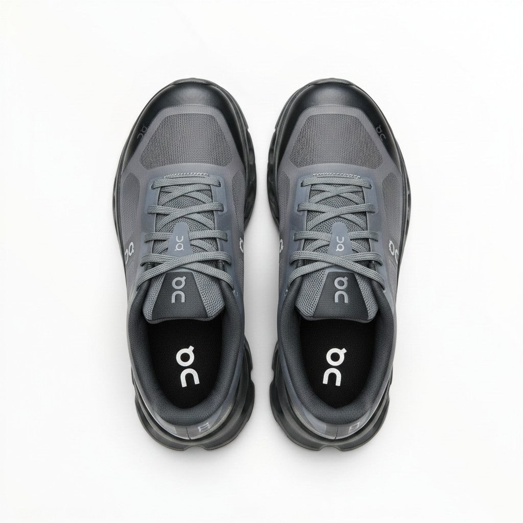 On Cloudtilt Remix men's walking shoes in Blackout/Charcoal, product view 4