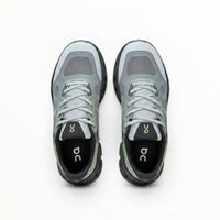 On Cloudtilt Remix men's walking shoes in Grey/Black/Lime, product view 4