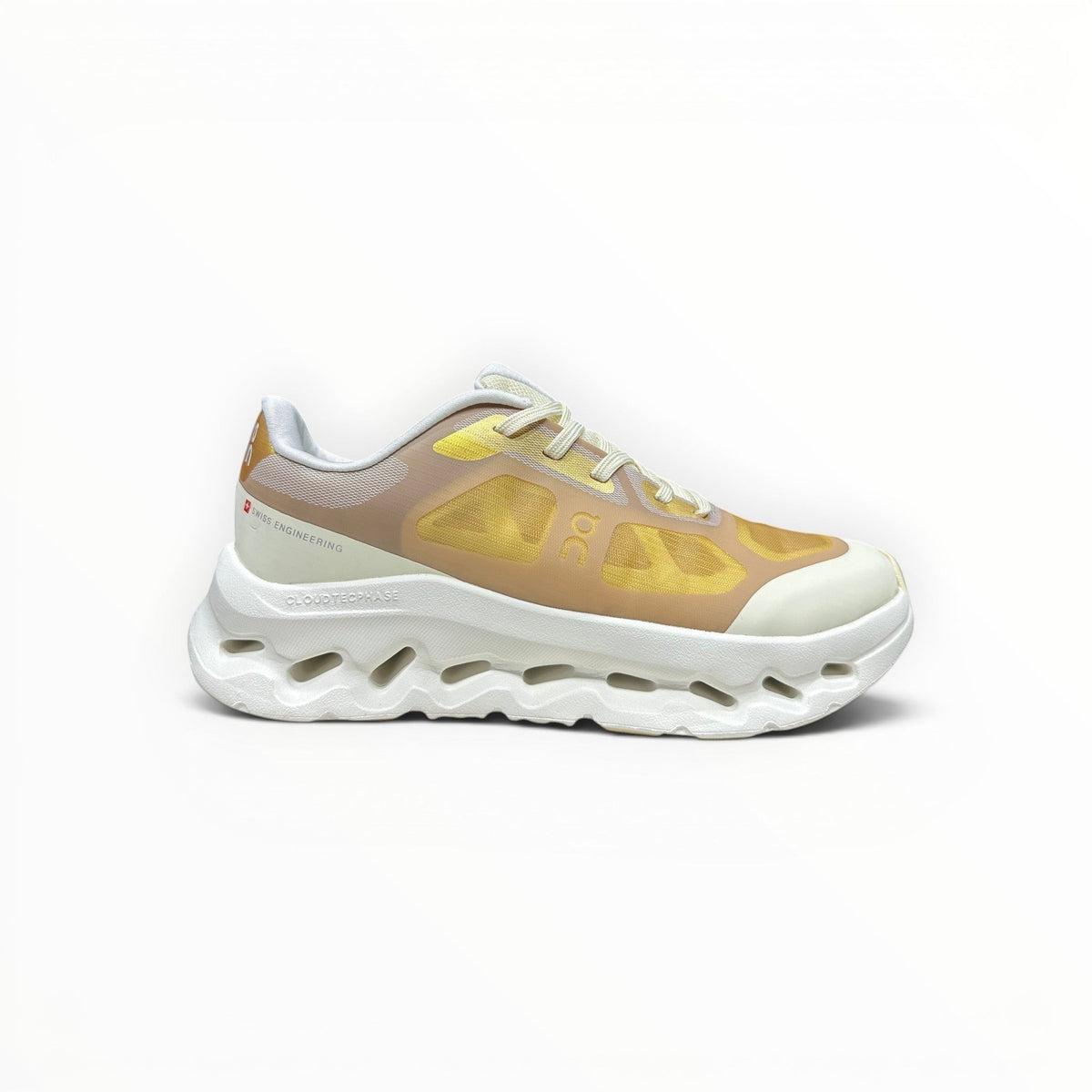 On Cloudtilt Remix men's walking shoes in Honey Gold/Ivory, product view 1