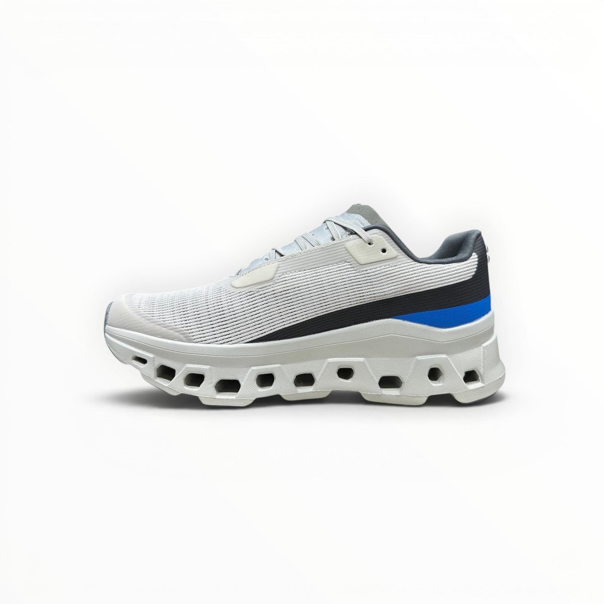 On Cloudmonster Void men's shoe in White/Glacier - product view 2
