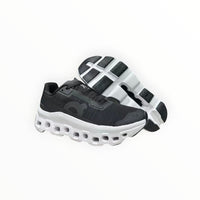 On Cloudmonster Void men's shoe in Black/White - product view 3