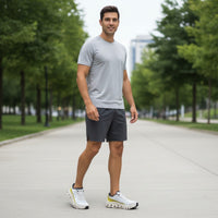 On Cloudmonster Void men's shoe in Ivory/Wolf - product view 4