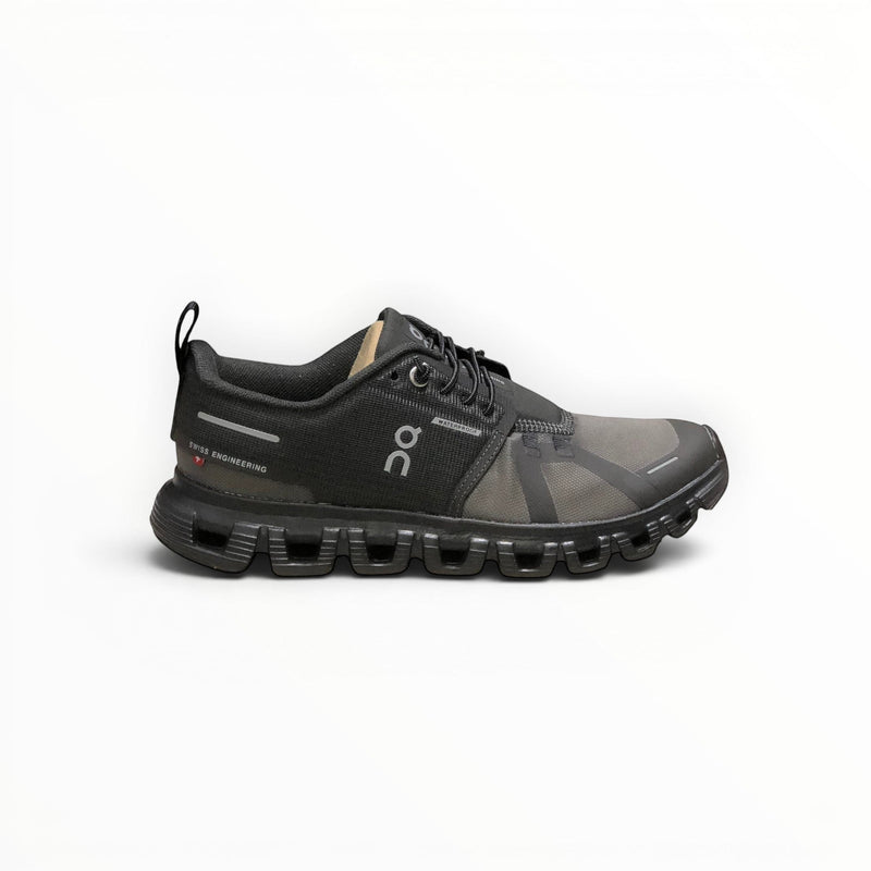 On Cloud 6 Waterproof men's lifestyle shoe in Black/Grey, side profile