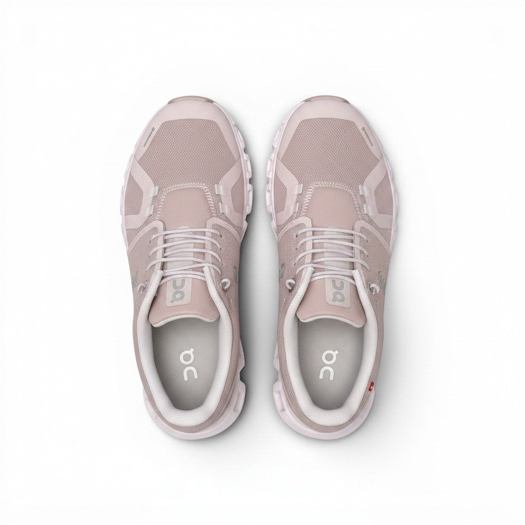 On Cloud 6 Waterproof men's lifestyle shoe in Rose/Shell, top view