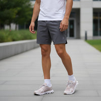 On Cloud 6 Waterproof men's lifestyle shoe in Rose/Shell, heel view
