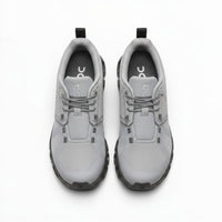 On Cloud 6 Waterproof men's shoe in Zinc/Canyon, top view