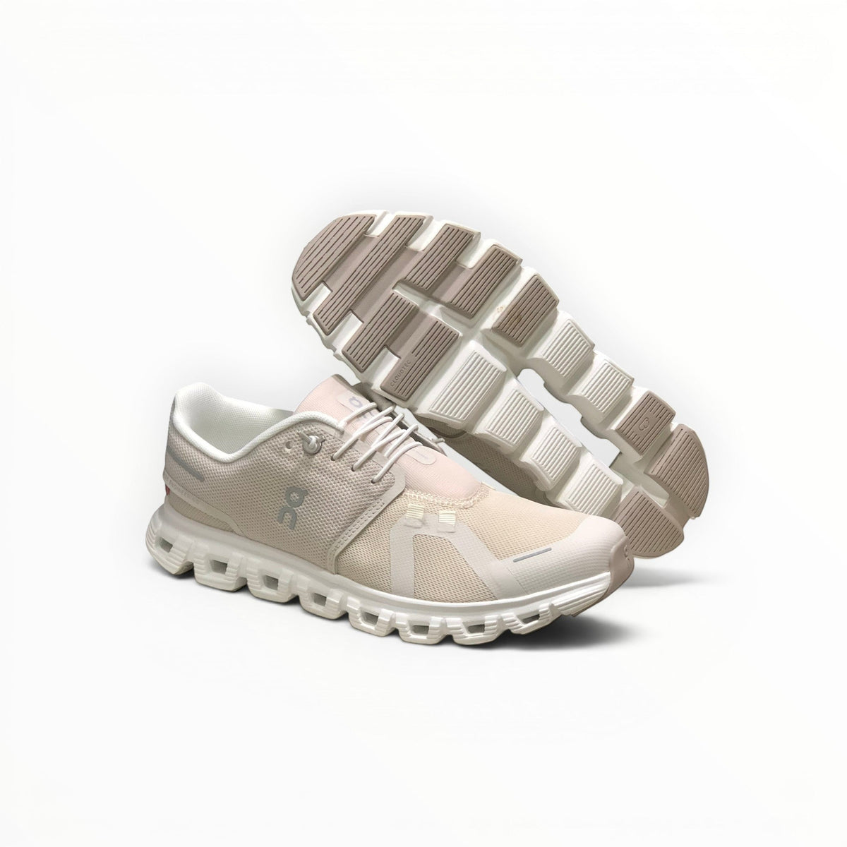 On Cloud 6 Waterproof men's lifestyle shoe in Haze/Sand, three-quarter view