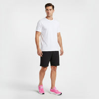 On Cloud 6 Waterproof men's lifestyle shoe in Flamingo/Pearl, heel view