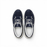 On Cloud 6 Waterproof men's lifestyle shoe in Midnight/White, top view