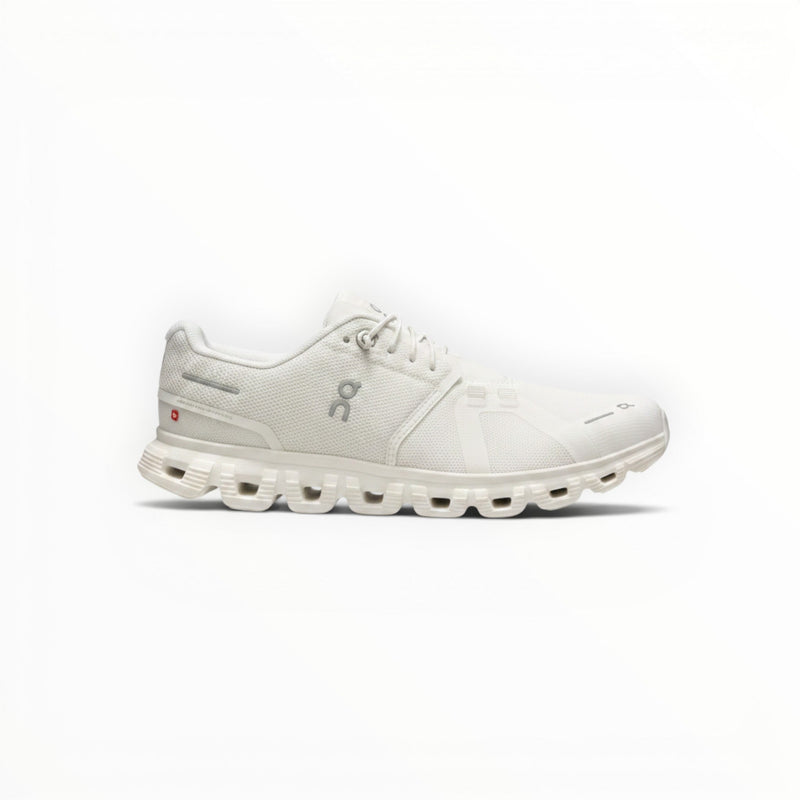 On Cloud 6 Waterproof men's lifestyle shoe in All White, side profile