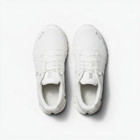 On Cloud 6 Waterproof men's lifestyle shoe in All White, top view