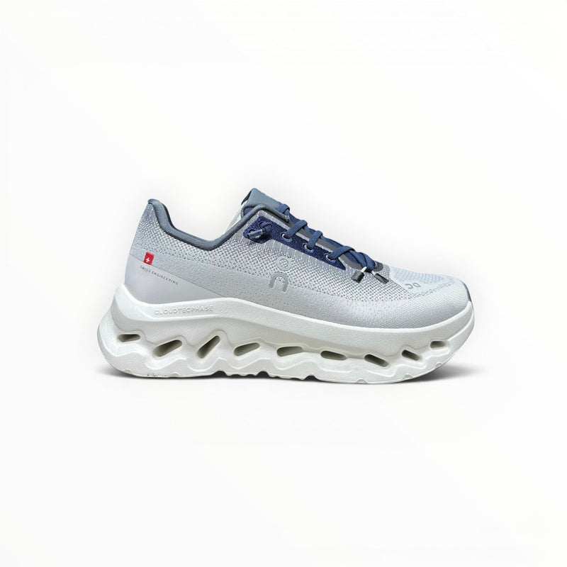 On Cloudtilt men's walking shoes in White/Dark Blue, side product view