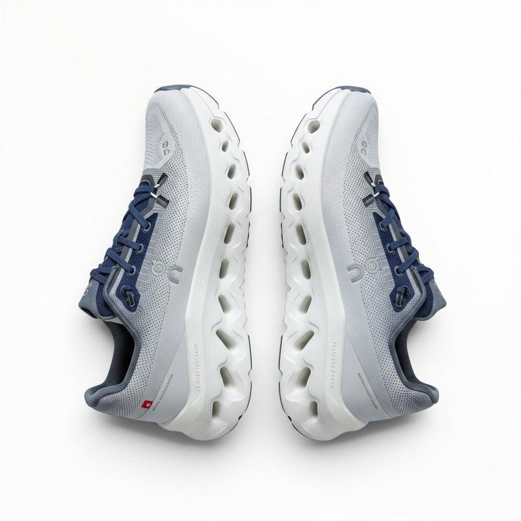 On Cloudtilt men's walking shoes in White/Dark Blue, product view 4