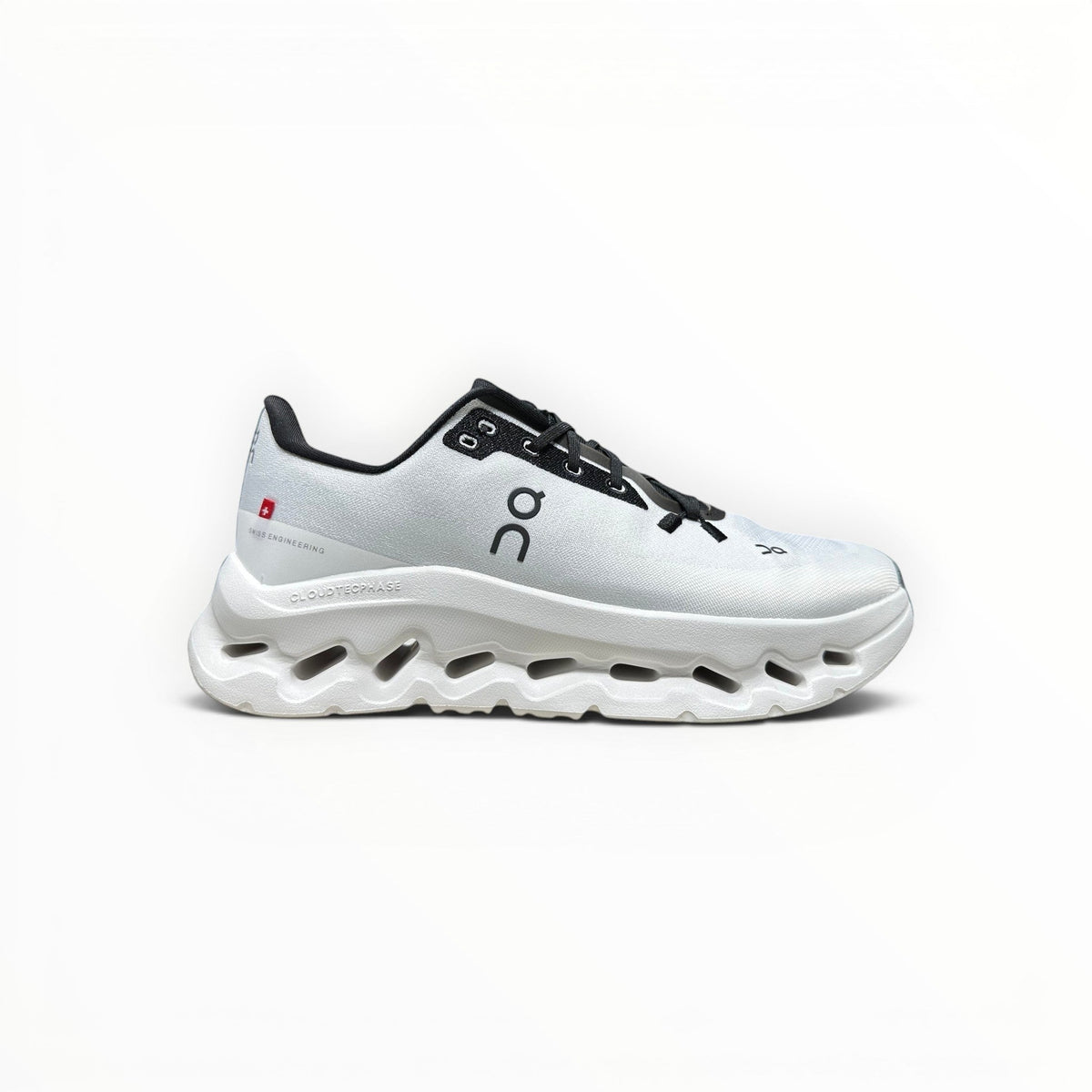 On Cloudtilt men's walking shoes in White/Black, side product view