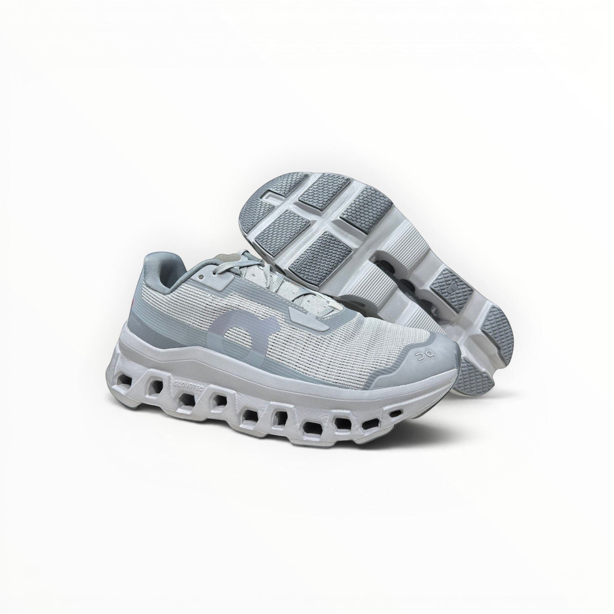 On Cloudmonster Void women's shoe in Alloy/Glacier - product view 3