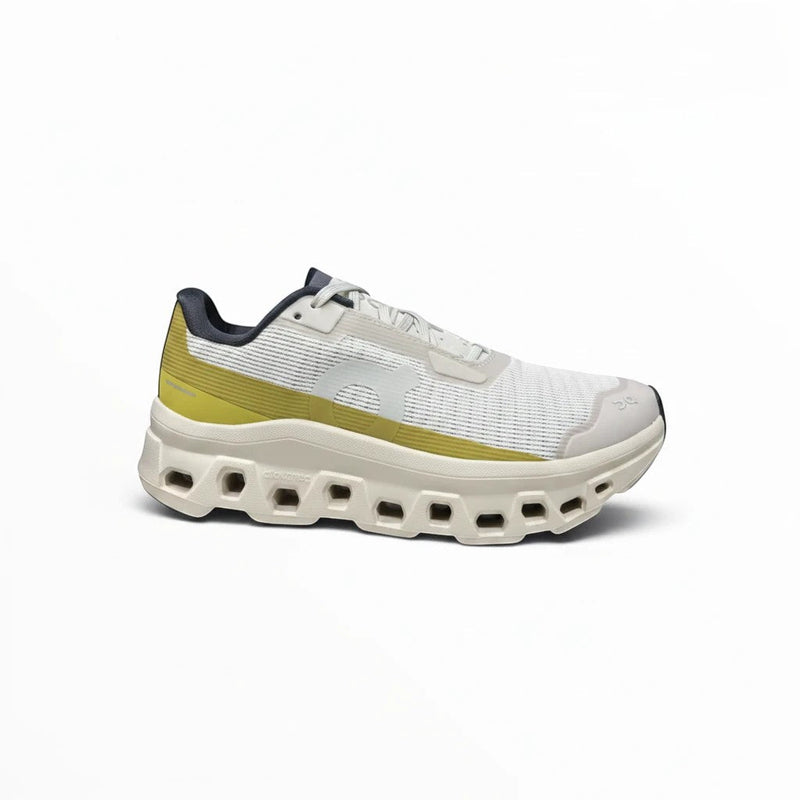On Cloudmonster Void women's shoe in Ivory/Wolf - product view 1