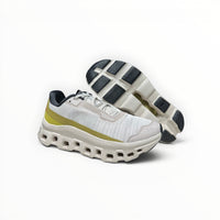On Cloudmonster Void women's shoe in Ivory/Wolf - product view 3