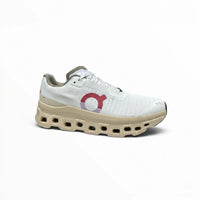 On Cloudmonster Void women's shoe in White/Gold - product view 5