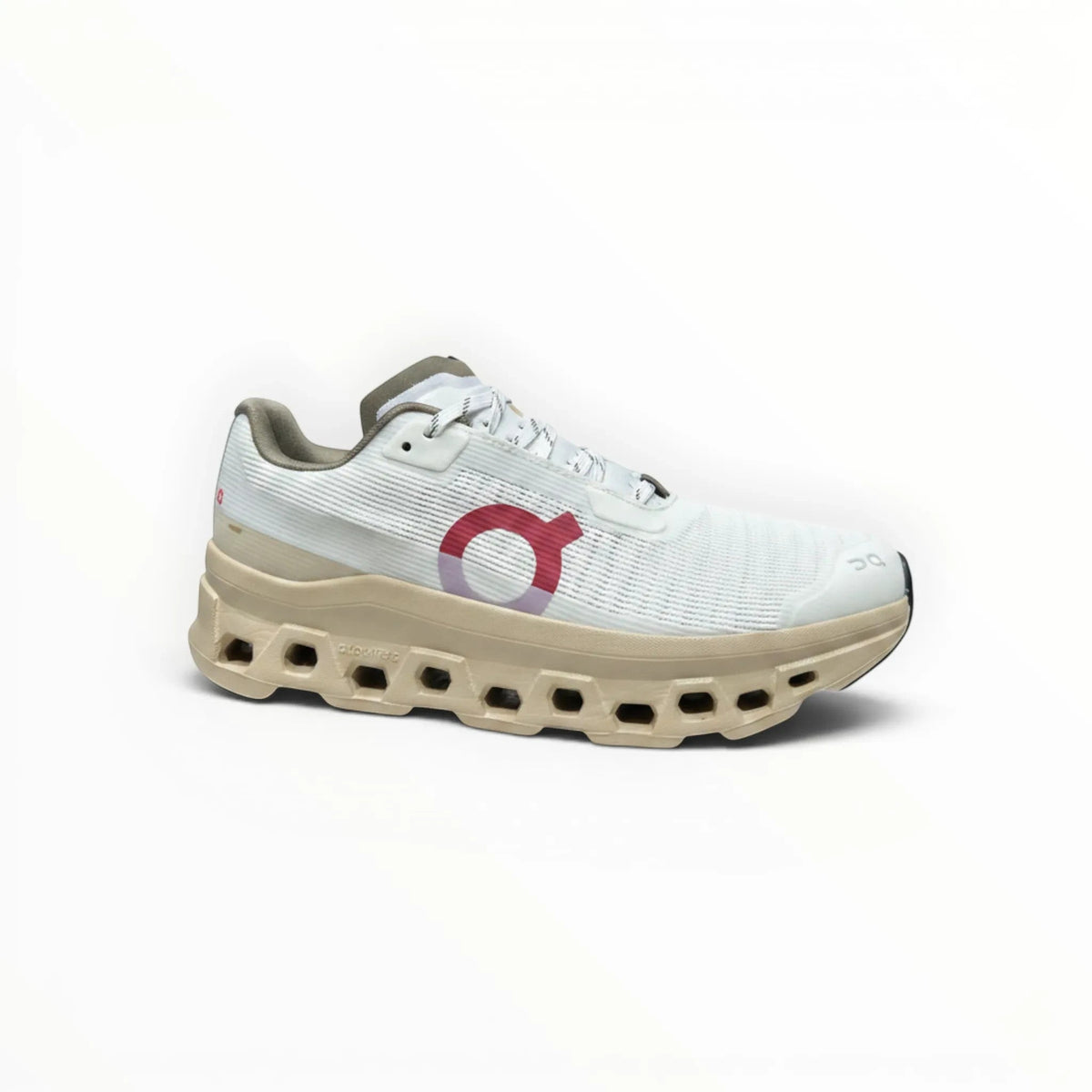 On Cloudmonster Void women's shoe in White/Gold - product view 6