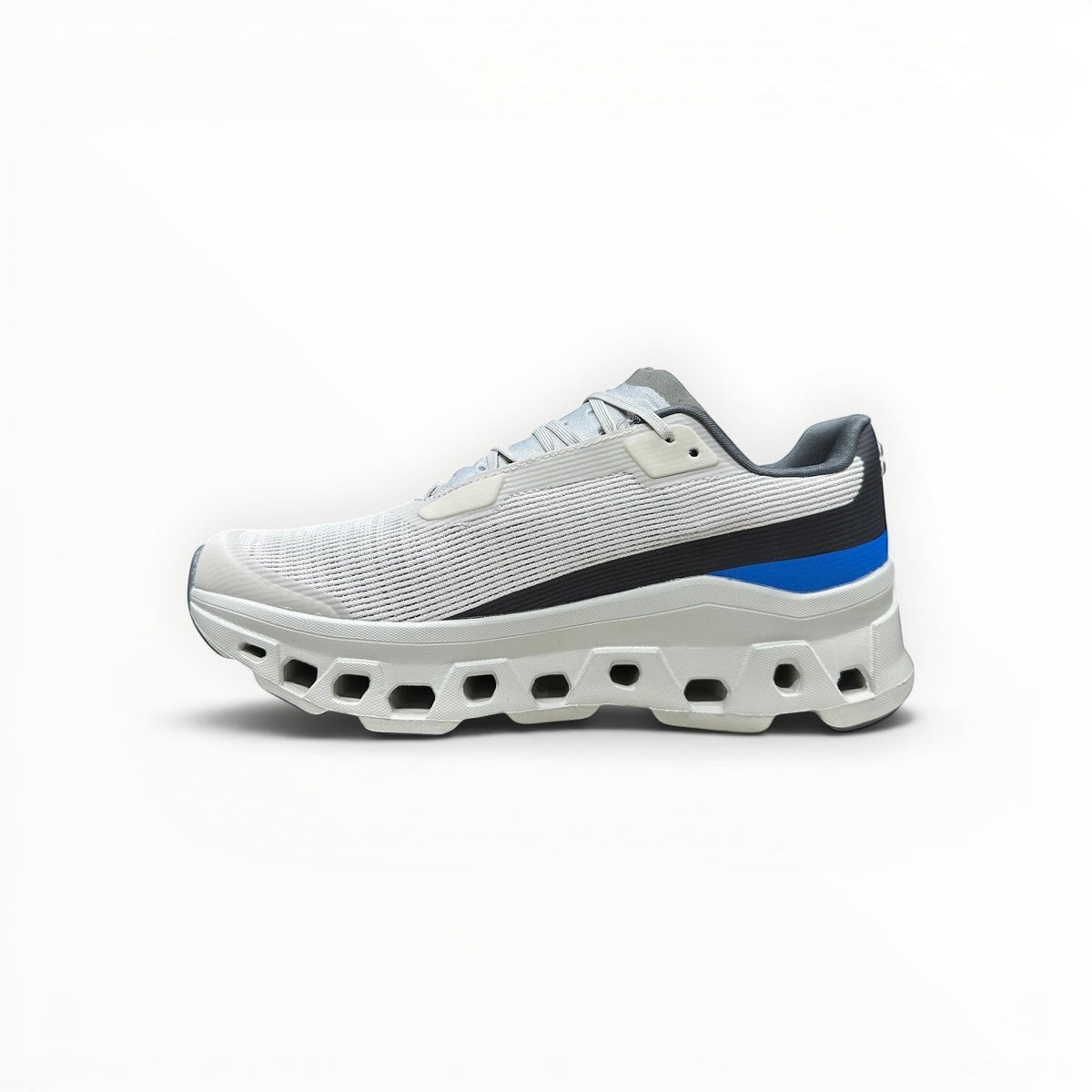 On Cloudmonster Void women's shoe in White/Glacier - product view 2