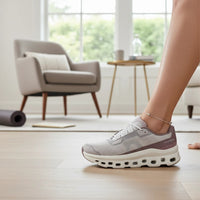 On Cloudmonster Void women's shoe in Fog/Pearl - product view 5
